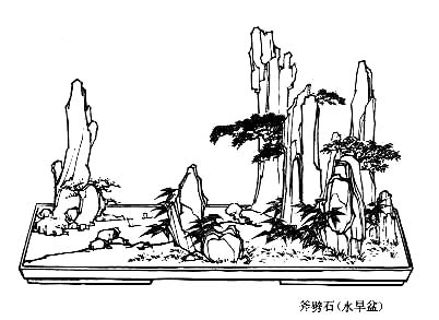 Paysage chinois sur plateau (1)